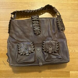 Large Betsy Johnson brown purse